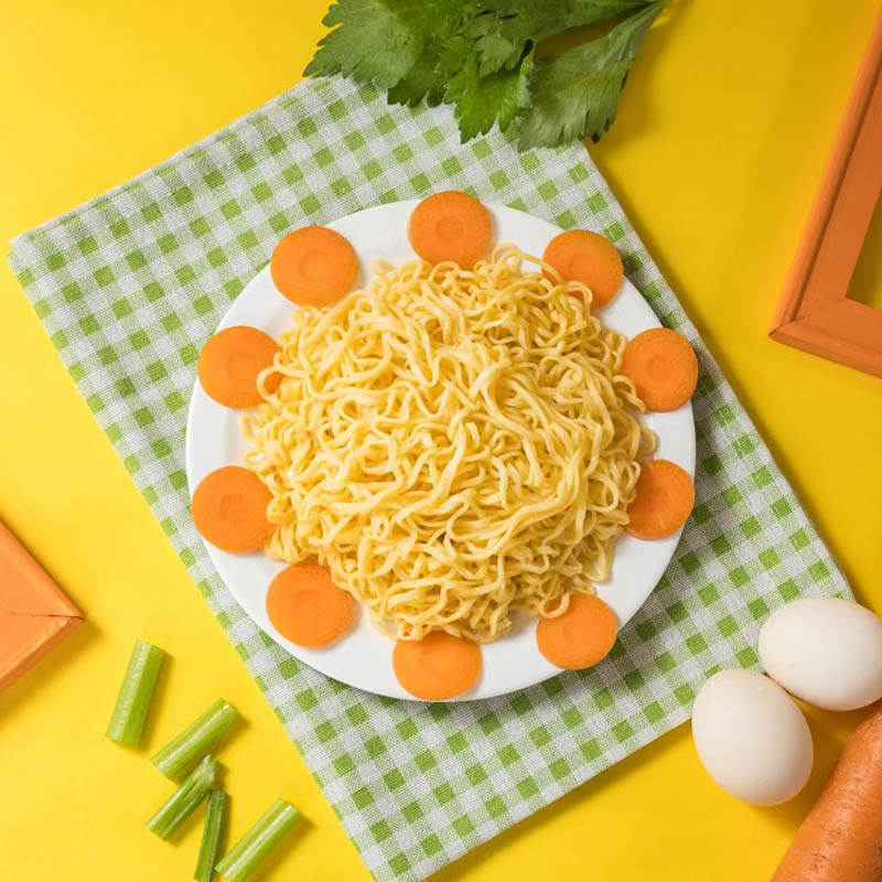 40 g naturlige gulerodshvedenudler individuel servering